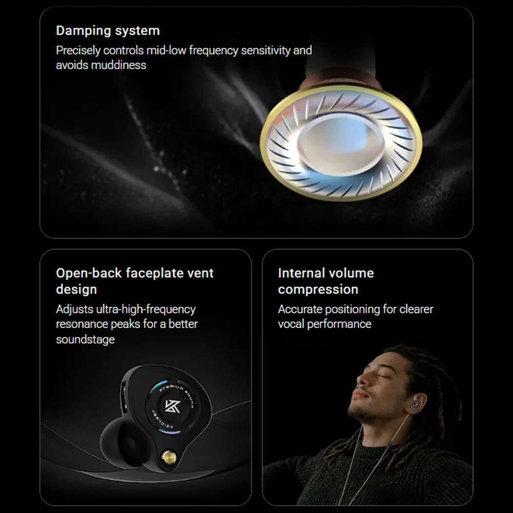 KZ Eldar IEM Acoustic Damping and Open-Back Design