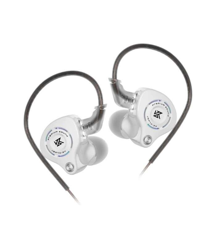 KZ Eldar IEM White Dynamic Driver Earphones